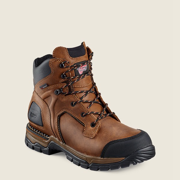 Botas de Seguridad Red Wing Hombre Marrom/Negros - Flexforce® - 6-Inch Waterproof Toe - 450-YCARTN